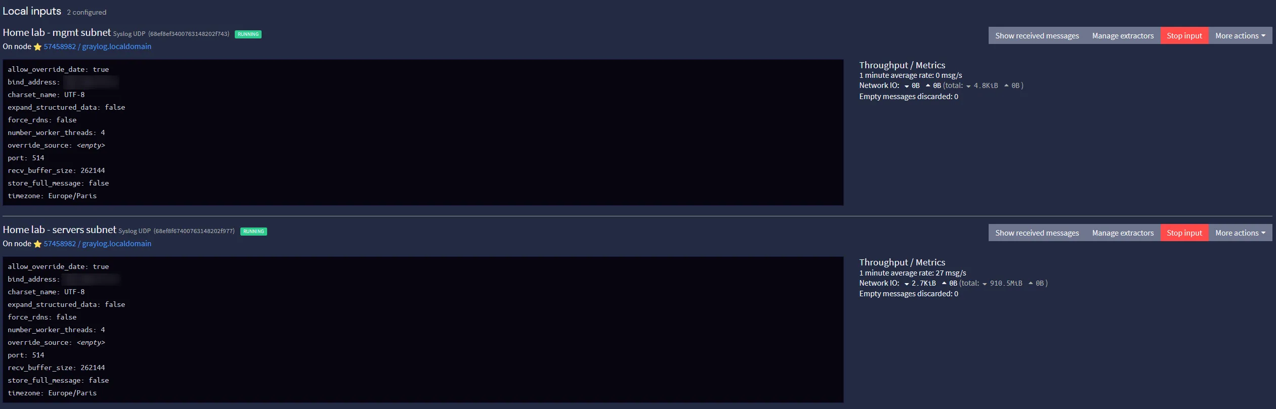 Log source overview
